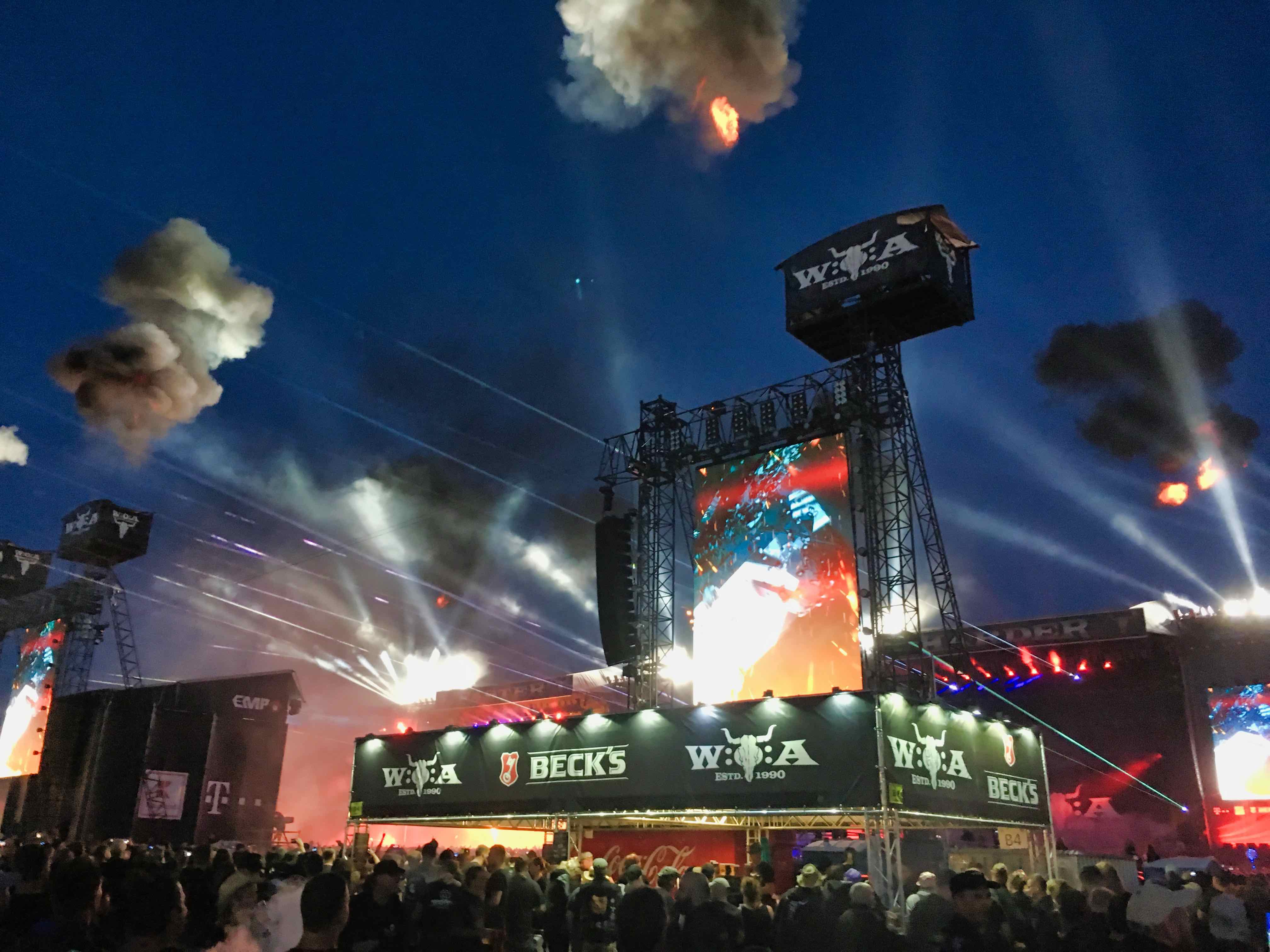 Laser-, Video-, Feuer- und Lifeperformance zum 30-jährigen Wacken Jubiläum